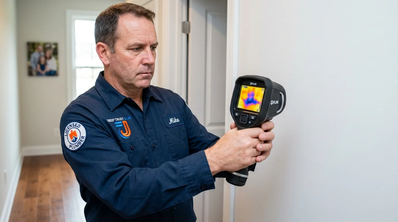 Thermal imaging leak detection by Johns Plumbing LLC in Genoa